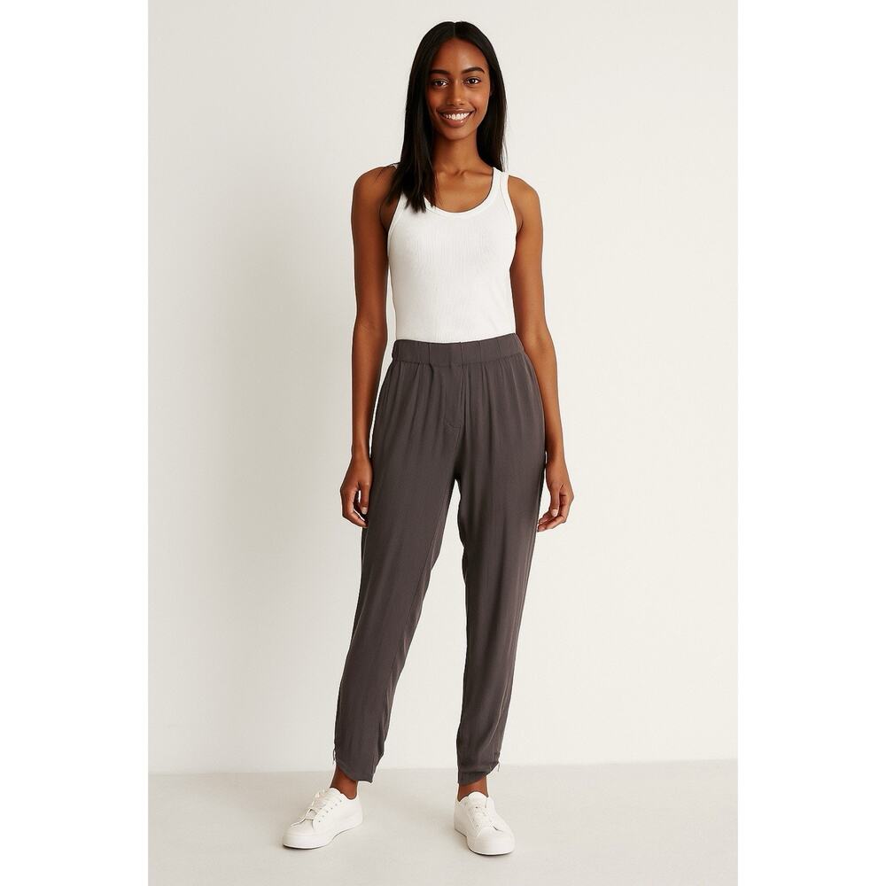 Free People M Pewter Lightweight Pants Casual Soft Comfy